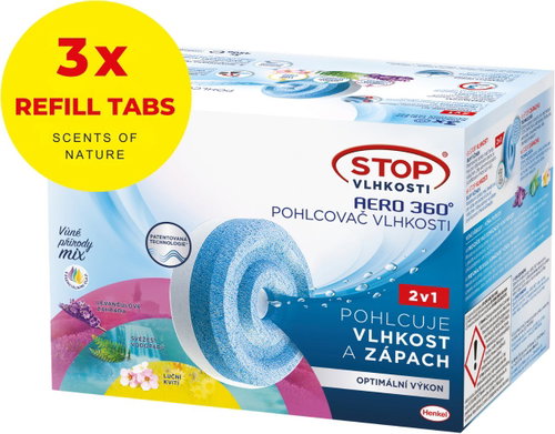 STOP MOISTURE Aero 360° replacement tablets Triopack AROMA 3 x 450 g - Dehumidifier - Main image