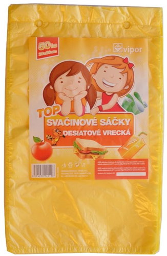 VIPOR HDPE Top 20×30 cm, 50 db, sárga - Ételtároló tasak - Fő fotó