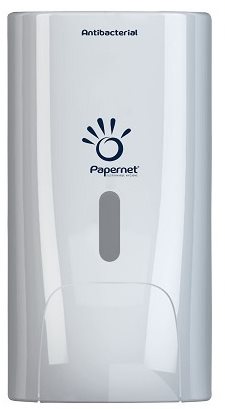 PAPERNET Liquid Soap Dispenser 800ml, White - Soap Dispenser - Main image