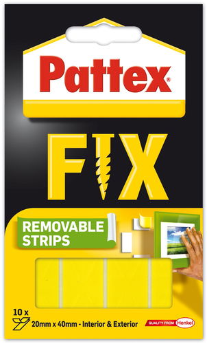 PATTEX FIX Oboustranné lepící proužky, 20× 40 mm, 10 ks - Lepicí páska - Hlavní obrázek