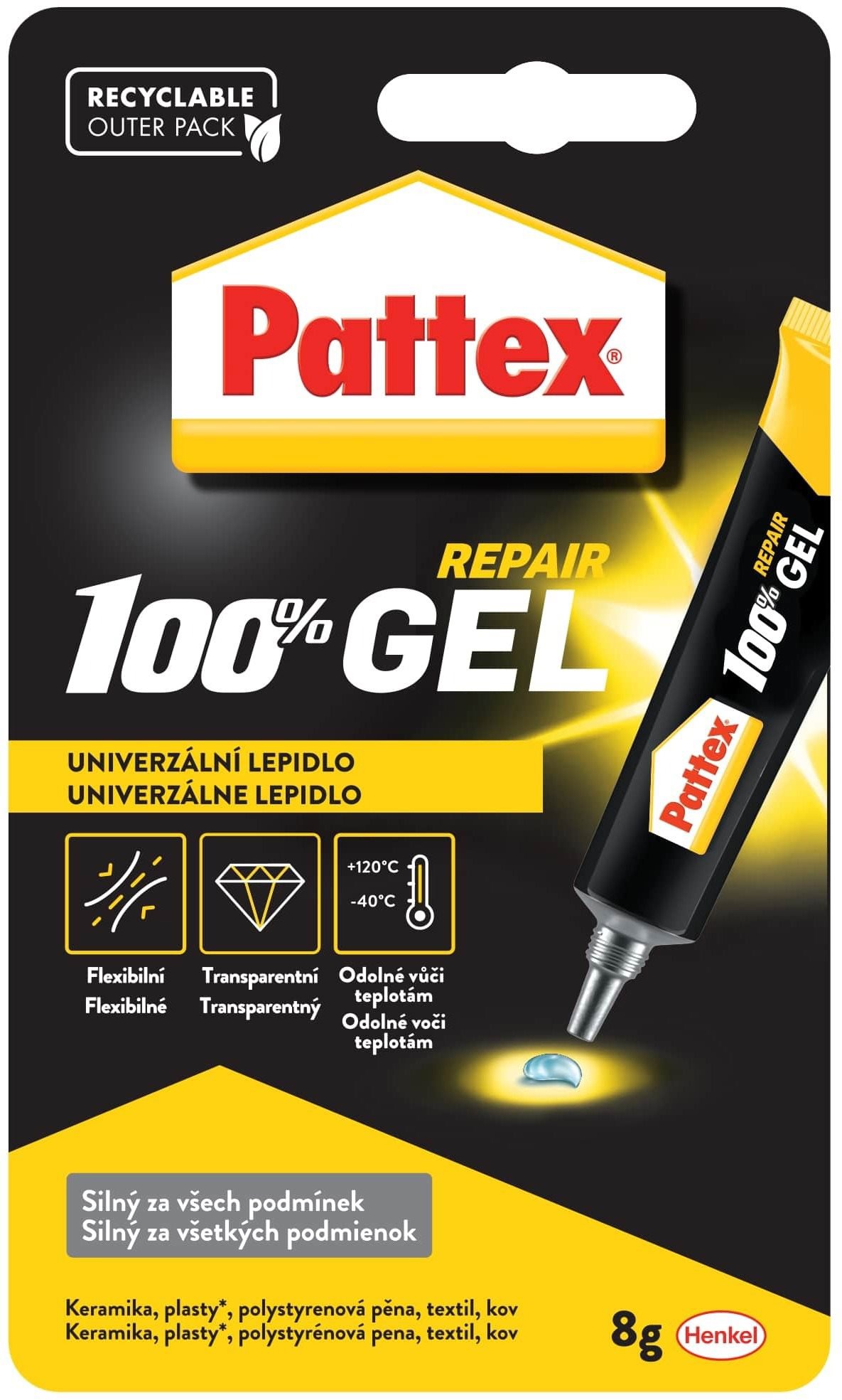 PATTEX 100% - univerzális, barkács, 8g
