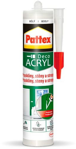 PATTEX Praskliny, stěny a stropy, bílý, pružný tmel 280 ml - Tmel - Hlavní obrázek