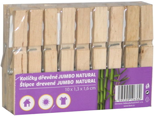 HOMEPOINT Jumbo pegs, 18 pcs - Clothes Pegs - Main image