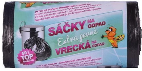 VIPOR HDPE 60 l, 50 db, fekete - Szemeteszsák - Fő fotó