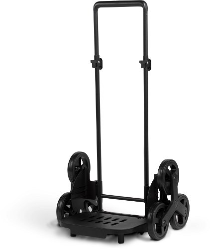 GIMI Comfortable Shopping Trolley, Steel and Polyester, Black, 50 Litres