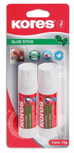 KORES Klebestift 2 × 15 g - Fester Kleber - Hauptbild