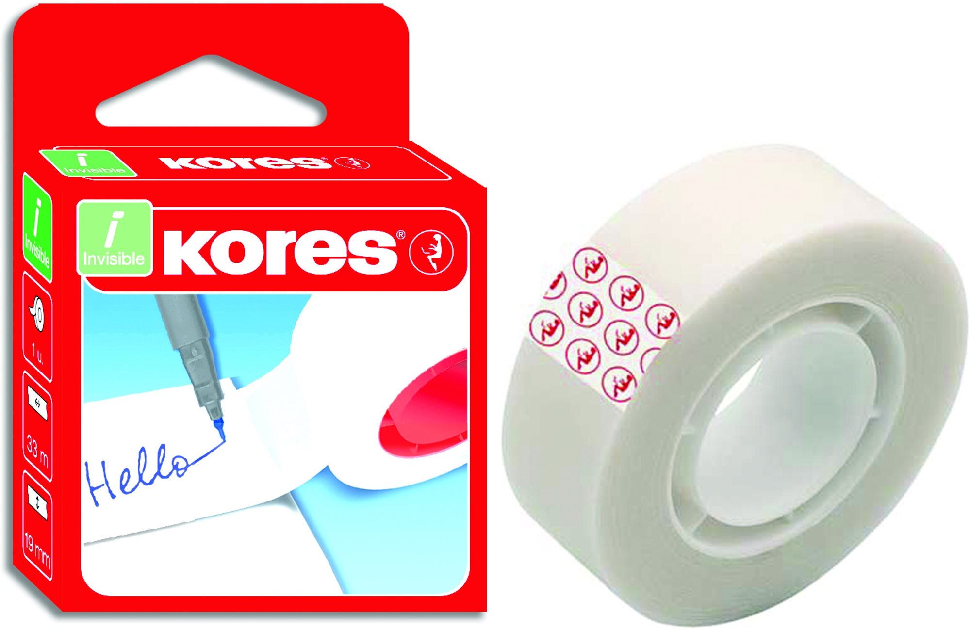 KORES Invisible 33 m x 19 mm