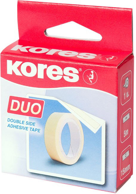 KORES Kétoldalú ragasztószalag DUO 5 m x 15 mm