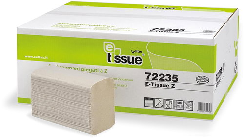 CELTEX BIO E-Tissue folded narrow 3750 pieces - Hand Paper Towels - Main image
