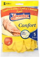 Gumikesztyű SPONTEX Comfort S méret, 2 pár - Gumové rukavice