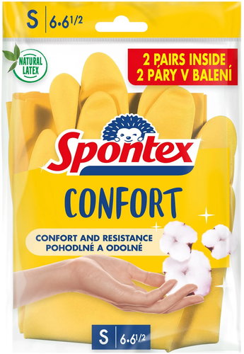 SPONTEX Confort size S, 2 pairs - Cleaning Gloves - Main image