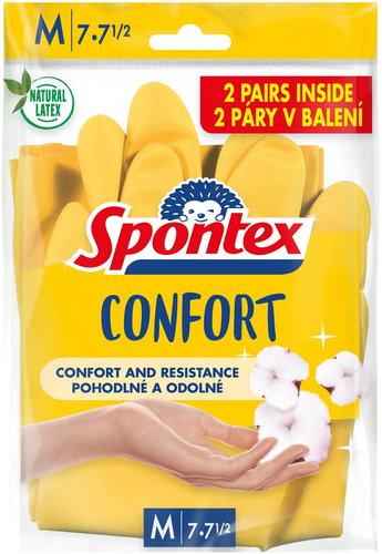 SPONTEX Confort size M, 2 pairs - Cleaning Gloves - Main image