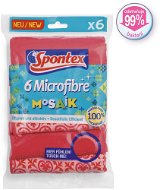 SPONTEX MF Mosaic Pink 6 pcs - Dish Cloth