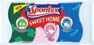 Dish Sponge SPONTEX Sweet Home viscous sponge 3 pcs - Houbička na nádobí