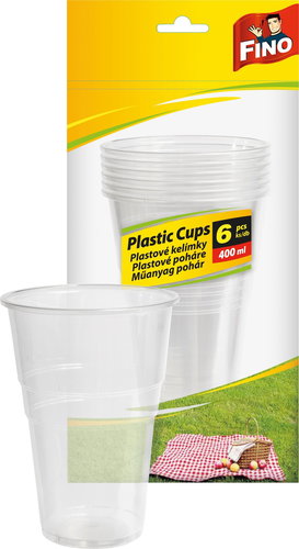 FINO Plastic Cups 400ml, 6 pcs - Container - Main image