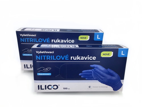 ILICO nitrile gloves L 100 pcs - Cleaning Gloves - Main image