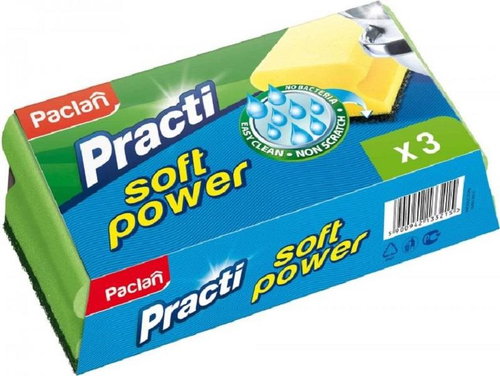 PACLAN  Soft Power 3 ks - Dish Sponge - Main image