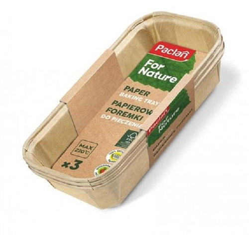 PACLAN Paper Baking Tray, 3 pcs, Biodegradable - Baking Mould - Main image