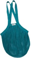TIERRA VERDE biopamut hálós táska, vastag, kék-zöld - Bevásárló táska