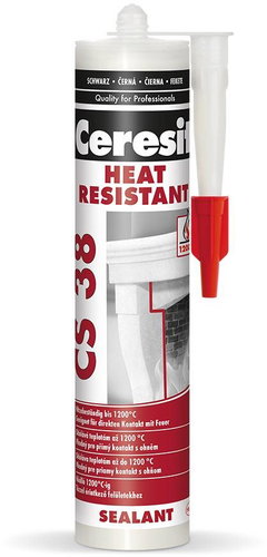 CERESIT CS 38 Heat resistant, black 300 ml - Putty - Main image
