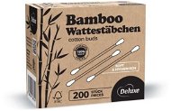 DELUXE EcoBamboo bamboo cotton buds for ears 200 pcs - Cotton Swabs 
