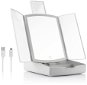 InnovaGoods Panomir skládací LED zrkadlo 3 in 1 s organizérom - Kozmetické zrkadlo