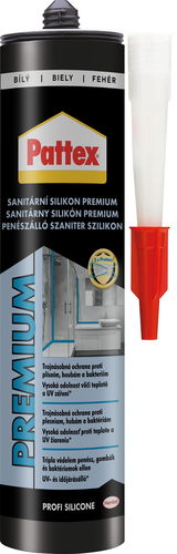 PATTEX Sanitární silikon Premium trojitá ochrana proti plísni bílý 310 ml - Silikon - Hlavní obrázek