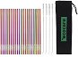 ECOCARE ekologická kovová brčka Rainbow 21,5 × 0,6 cm (20 ks) - Straw
