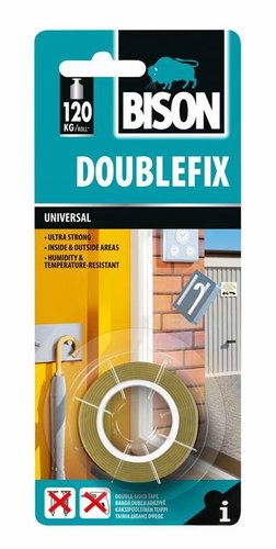 BISON Doublefix Universal 1,5m × 19mm - Ragasztószalag - Fő fotó