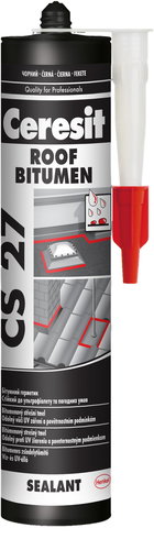 CERESIT CS 27 Bitumen black 280 ml - Putty - Main image