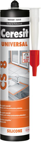 CERESIT Universal silicone CS 8 transparent 280 ml - Silicone - Main image