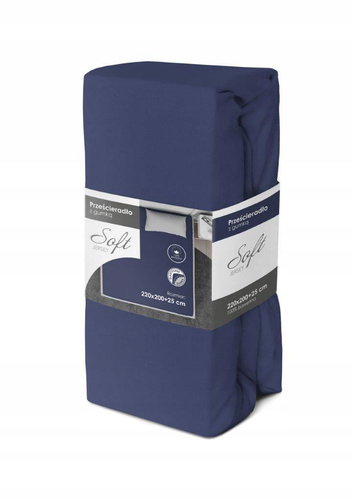 FARO Sheet 220 × 200 cm, dark blue - Bedsheet - Main image