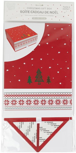 CMP karácsonyi díszdoboz 25×25×12 cm - Ajándékdoboz - Fő fotó