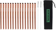 ECOCARE Eco-friendly metal straws Heart Pink 15 pcs - Straw