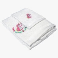 Douceur d'intérieur Bathroom towel 70 × 130 cm + washcloth, white - Towel