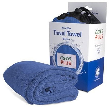 CARE PLUS Travel towel 60 × 120 cm, dolomite blue - Towel - Main image