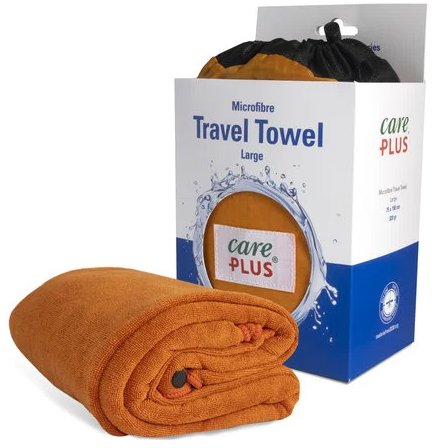 CARE PLUS Travel towel 75 × 150 cm, copper red - Towel - Main image
