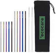 ECOCARE Metal straws straight mix 10 pcs - Straw