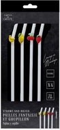 CMP Glass straws in fruit shape with cleaning brush 4 pcs - Straw