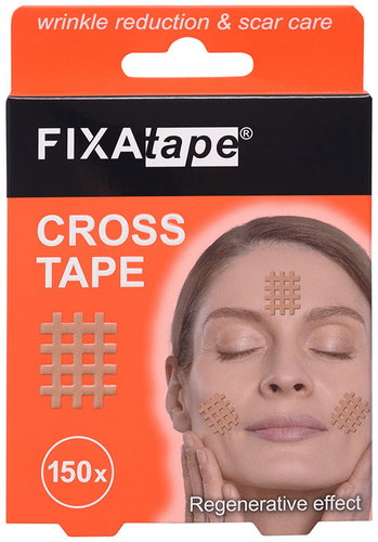 FIXAtape Cross Tape mřížkové náplasti na obličej 150 ks - Tape - Main image