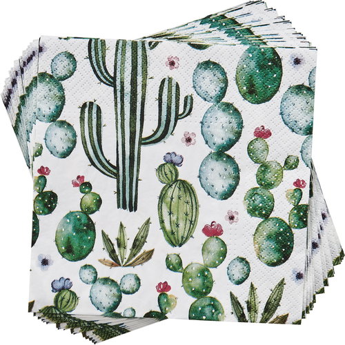 BUTLERS Aprés Cactus 20pcs - Paper Napkins - Main image