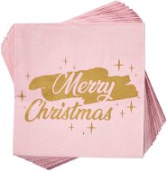 BUTLERS Aprés Merry Christmas ružové 20 ks - papierové obrúsky