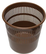 HOMEPOINT Waste Bin, perforated, brown - Rubbish Bin