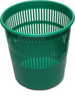 HOMEPOINT Waste bin perforated green - Rubbish Bin