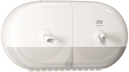 TORK SmartOne Twin Mini T9 white - Toilet Roll Dispenser - Main image