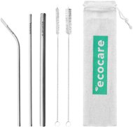 ECOCARE Ecological Metal Straws Set Silver I. - Straw