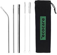 Straw ECOCARE Ecological Metal Straws Set Silver II. - Brčko