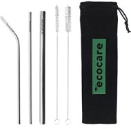 ECOCARE Ecological Metal Straws Set Silver II. - Straw