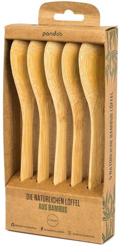 PANDOO Bamboo spoon set 5 pcs - Spoon - Main image