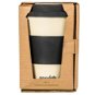 PANDOO Opakovane použiteľný bambusový téglik na kávu a čaj, 450 ml biely - Téglik